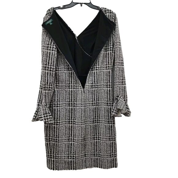 Lauren by Ralph Lauren Womens‎ Plaid Ruched Dress Size 14 - Picture 14 of 15